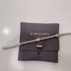 John Hardy Icon 4 station diamond bracelet. Sterling silver. Size M.